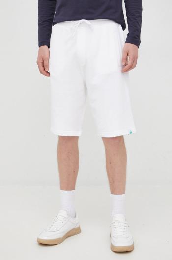 Bavlnené šortky United Colors of Benetton pánske, biela farba,