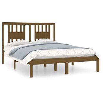 Rám postele medovo hnedý masívna borovica 120 × 200 cm, 3104061