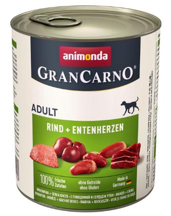 Animonda Gran Carno Adult hovädzie & kačacie srdiečka 6 x 800 g