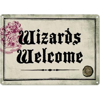 Half Moon Bay Plechová ceduľa Harry Potter - Wizards Welcome 15 x 21 cm