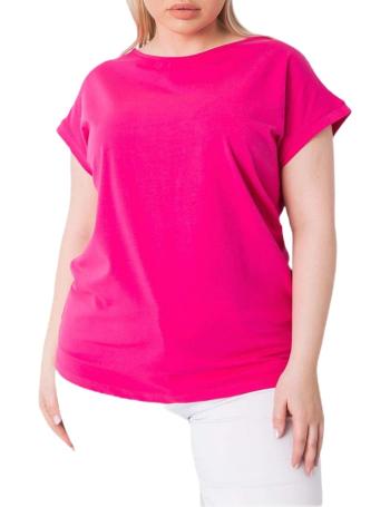 Ružové dámske tričko s krátkymi rukávmi vel. XL