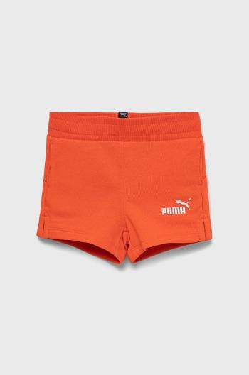 Detské krátke nohavice Puma 846963 oranžová farba, s potlačou, nastaviteľný pás