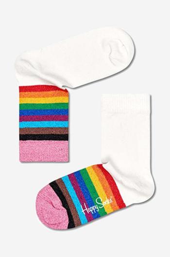 Detské ponožky Happy Socks Pride Rainbow biela farba, KPRR01-1300