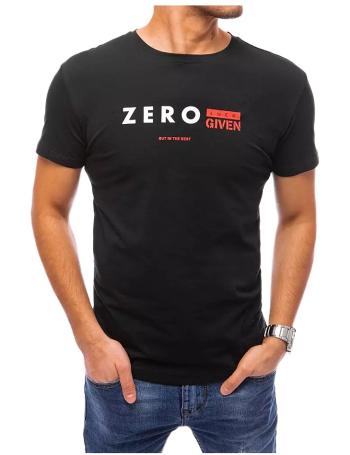 čierne pánske tričko s potlačou zero vel. 2XL