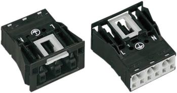 WAGO 770-703 sieťový konektor WINSTA MIDI zásuvka, rovná Počet kontaktov: 2 + PE 25 A čierna 1 ks