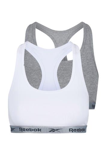 2 PACK dámskych Crop topov Reebok sivo-biele