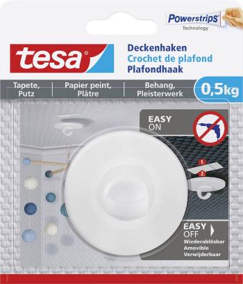 tesa 77781 tesa® stropný hák na tapety a omietku (0,5 kg)  biela Množstvo: 1 ks