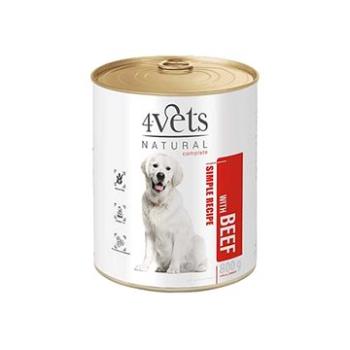 4Vets NATURAL SIMPLE RECIPE s hovädzím mäsom 800 g konzerva pre psov (40641)