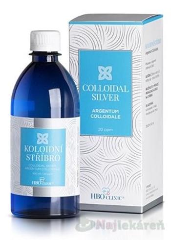 HBO Clinic KOLOIDNÉ STRIEBRO hustota častíc 20 ppm, 500ml