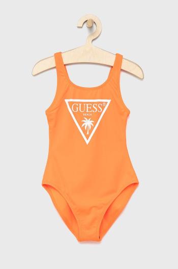 Detské plavky Guess oranžová farba