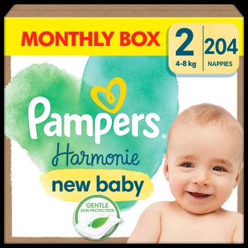 PAMPERS Harmonie Baby veľ.2 - Mesačné balenie 204 ks