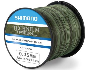 Shimano vlasec technium tribal pb camou-priemer 0,355 mm / nosnosť 11,50 kg / návin 790 m