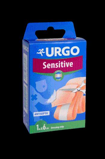 Urgo Sensitive Stretch Náplasť antiseptická, citlivá pokožka, strip, 1 m x 6 cm