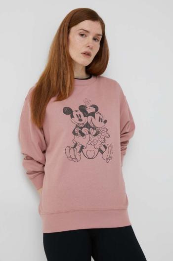 Mikina GAP x Disney dámska, ružová farba, s potlačou
