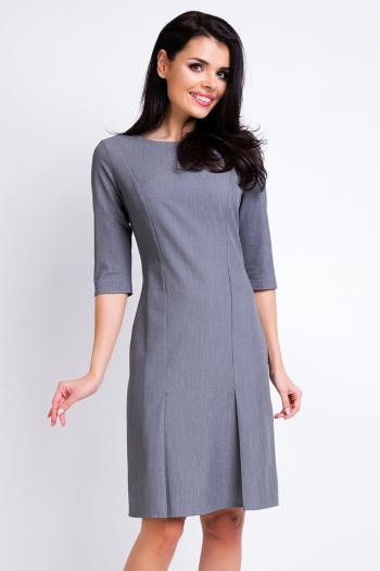 Sivé šaty A158