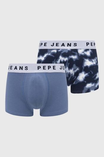 Boxerky Pepe Jeans 2-pak pánske, tmavomodrá farba