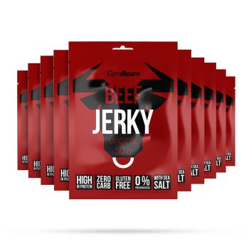 Sušené mäso Beef Jerky - GymBeam, barbecue, 50g