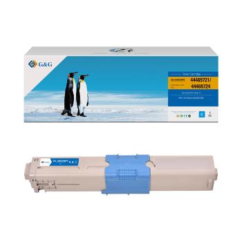 G&G kompatibil. toner s 44469724, cyan, 5000str., NT-COC510FC, pre OKI C510, 530, N