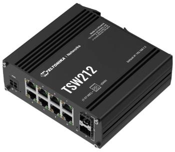 Teltonika L2/L3 Managed Switch 8 10/100/1000, 2x SFP - TSW212