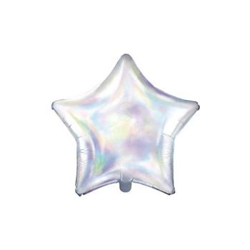 Balón fóliový 45 cm hviezda opalizujúca/dúhová – unicorn/jednorožec (5902230720329)