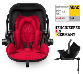 KIDDY Autosedačka Evoluna i-size 2 + Isofix základňa 40-83cm Chili Red BZP