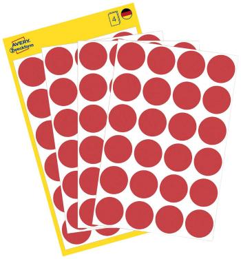 Avery-Zweckform 3004 popisovače etikiet Ø 18 mm červená 96 ks permanentné papier