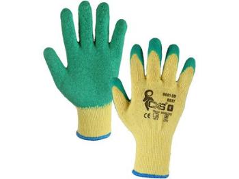 Povrstvené rukavice ROXY, žlto-zelené, veľ. 08
