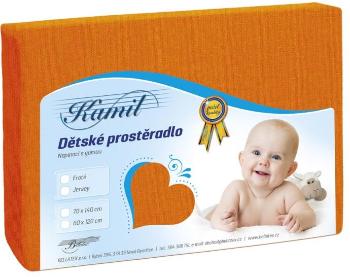 Detské prestieradlo JERSEY 70x140 202 oranžová J2