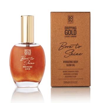 Dripping Gold Hydratačný olej na telo s trblietkami Bronzový Dripping Gold Born to Shine (Hydrating Body Glow Oil) 50 ml