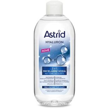 ASTRID Hyaluron Micelárna voda 3 v 1 na tvár, oči a ústa 400 ml (8592297009092)