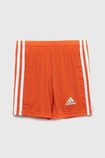 Detské krátke nohavice adidas Performance SQUAD 21 SHO Y oranžová farba, nastaviteľný pás
