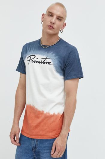 Bavlnené tričko Primitive s potlačou