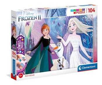 Clementoni Puzzle 104 Frozen s ozdobami