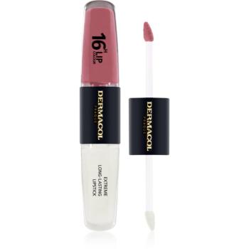 Dermacol 16H Lip Colour dlhotrvajúci rúž a lesk na pery odtieň 33 2x4 ml