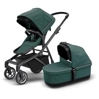 Thule Sleek + Bassinet Mallard Green on Black (0872299049707)