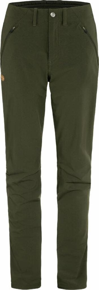 Fjällräven Outdoorové nohavice Abisko Trail Stretch Trousers W Deep Forest 42