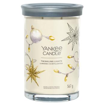 YANKEE CANDLE Signature Tumbler veľký Twinkling Lights 567 g