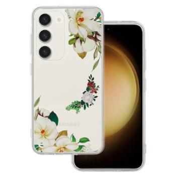 MG Flower kryt na Samsung Galaxy A24 4G / A25 5G, white flower