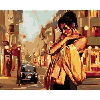 Maľovanie podľa čísel – Osamelá žena na ulici (HRAmal00076nad)