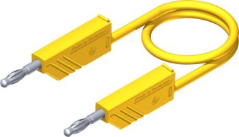 SKS Hirschmann CO MLN 150/2,5 merací kábel [lamelový zástrčka 4 mm - lamelový zástrčka 4 mm] 1.50 m žltá 1 ks
