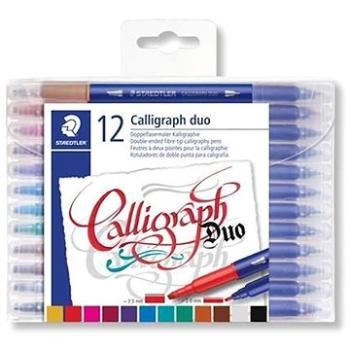 Staedtler Calligraph Duo 2,0/3,5 mm, kaligrafický, obojstranný, 12 farieb (4007817042861)
