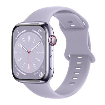 BStrap Smooth Silicone remienok na Apple Watch 42/44/45mm, lavender (SAP014C19)