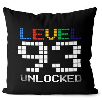 Vankúš Level unlocked (vek: 93, Velikost: 40 x 40 cm)