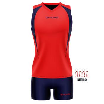 KIT VOLLEY SPIKE ROSSO/BLU Tg. M