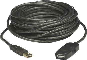 Manhattan #####USB-Kabel USB 2.0 #####USB-A Stecker, #####USB-A Buchse 20.00 m čierna