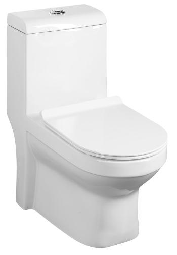 SAPHO - HUBERT WC kombi, spodný/zadný odpad, biela PB304