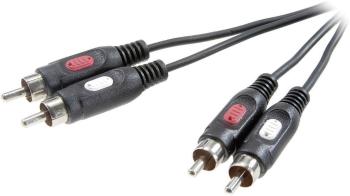 SpeaKa Professional SP-7869768 cinch audio prepojovací kábel [2x cinch zástrčka - 2x cinch zástrčka] 2.50 m čierna