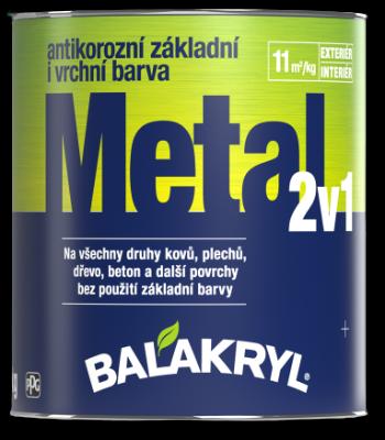 BALAKRYL METAL 2v1 - Antikorózna farba na kov RAL 1023 - dopravná žltá 5 kg