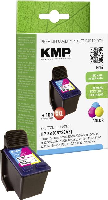 KMP Ink náhradný HP 28 kompatibilná  zelenomodrá, purpurová, žltá H14 0997,4280