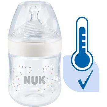 NUK Nature Sense dojčenská fľaša s kontrolou teploty 150 ml biela